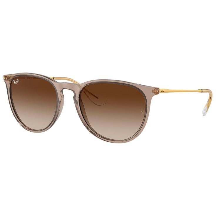 Ray Ban Sonnenbrille RB4171 Erika Classic Polished Light Brown Translucide Brown Präsentation