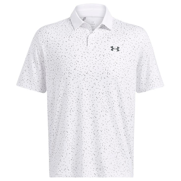 Under Armour Polohemde T2G Printed Polo White Black Black Präsentation