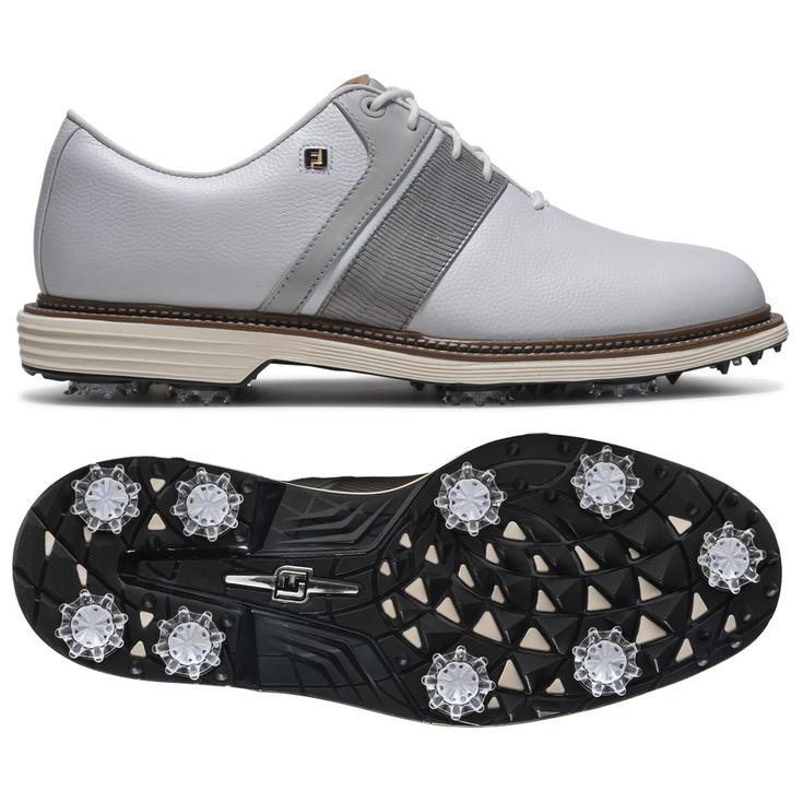 Footjoy Chaussures avec spikes Premiere Series Packard White Grey White Présentation