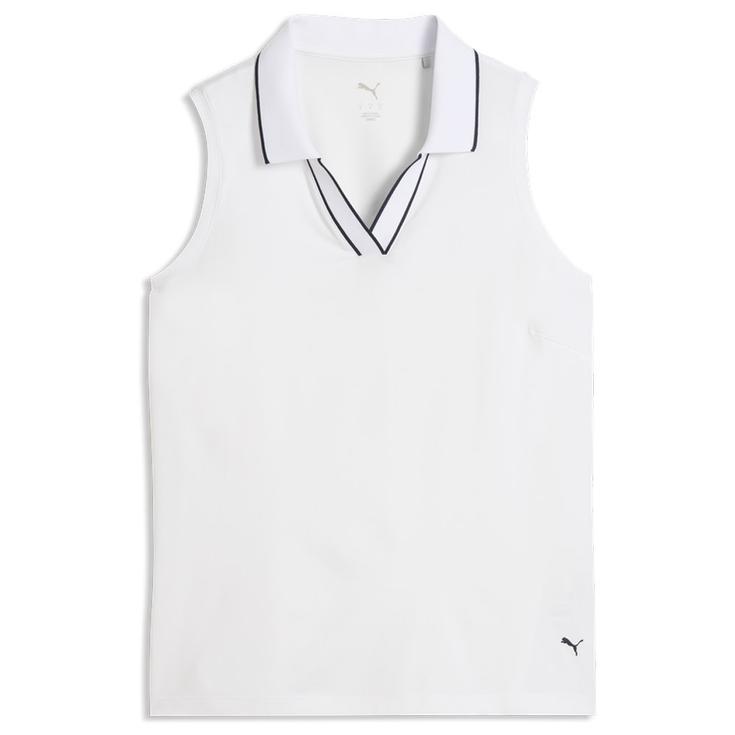 Puma Golf Polohemde W Cloudspun Ess SL Polo White Glow Präsentation