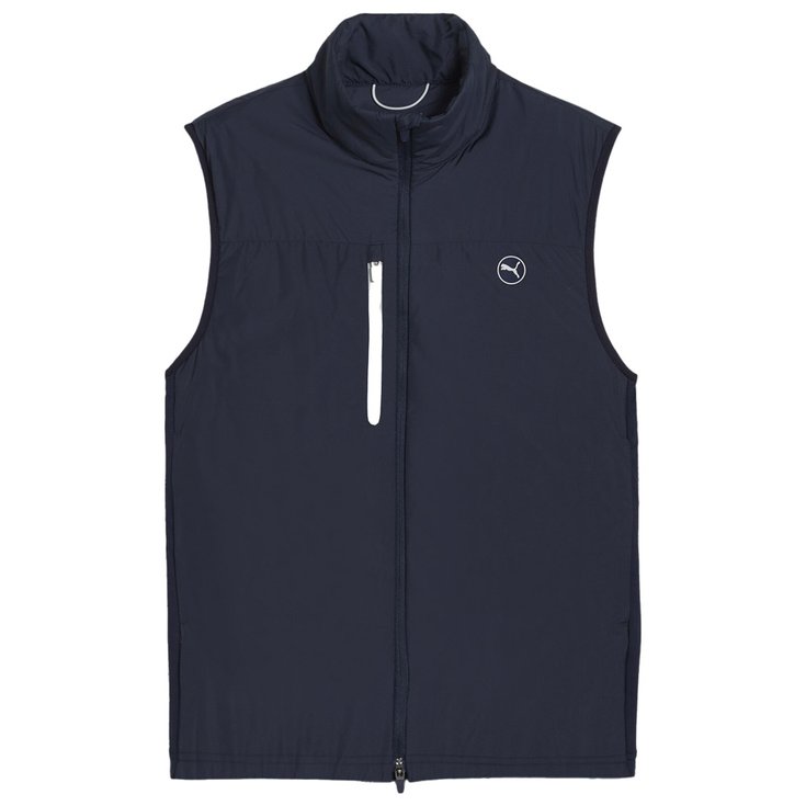 Puma Golf Jacke Hielands Vest Deep Navy Präsentation