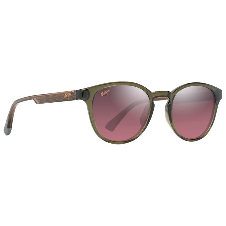 Maui Jim Sonnenbrille Hiehie Shiny Trans Green MauiRose Minéral Superthin Präsentation