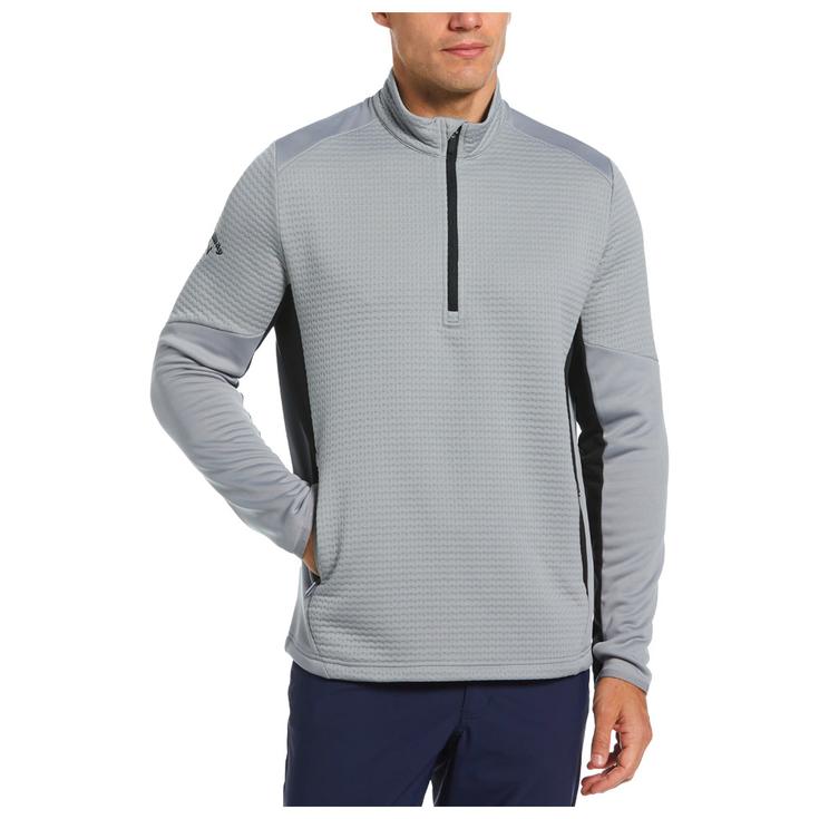 Callaway Golf Pull Emea Textured 1/4 Zip Concrete Présentation