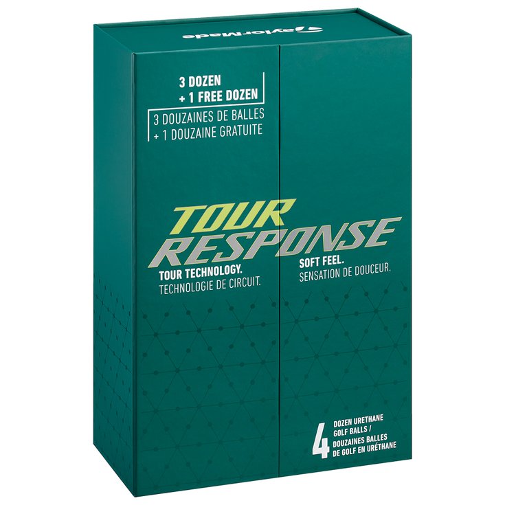 Taylormade Balles neuves Tour Response 3+1 Box 4DZ Présentation
