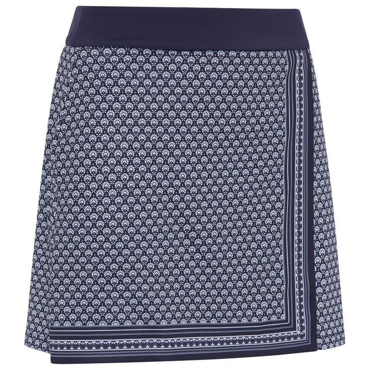 Callaway Golf Rock Scarf Geo Print Asymetrical Skort Peacoat Präsentation