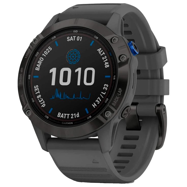 Garmin GPS-Uhren Fenix 6 Pro Solar Edition Black Ardoise Präsentation