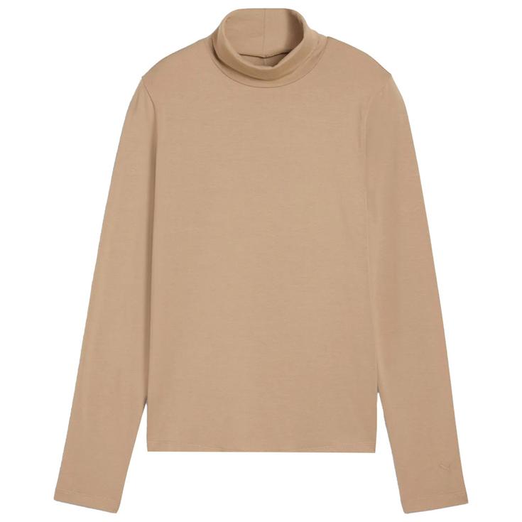 Puma Golf Pullover W Charlotte Modalon Long Sleeve Top Ice Coffee Präsentation