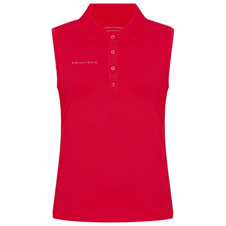 Rohnisch Polohemde Nicky Sleeveless Poloshirt Beet Red Präsentation