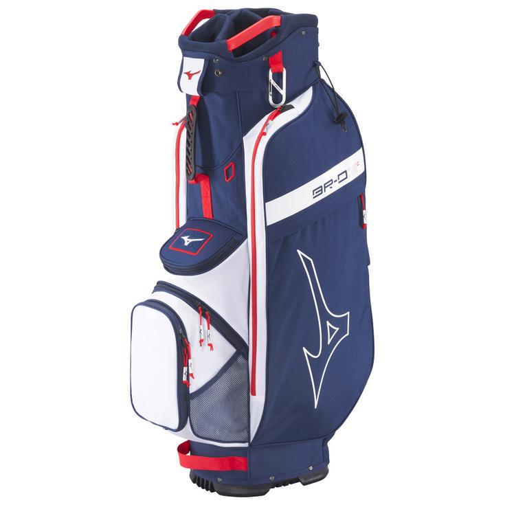 Mizuno Cartbag (Komplettsatz) BR-D3 Cart Bag Navy Red Präsentation
