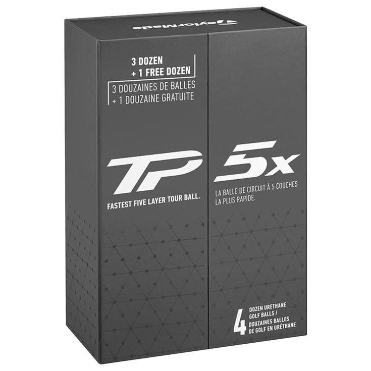 Taylormade Balles neuves TP5x 3+1 Box 4DZ Présentation
