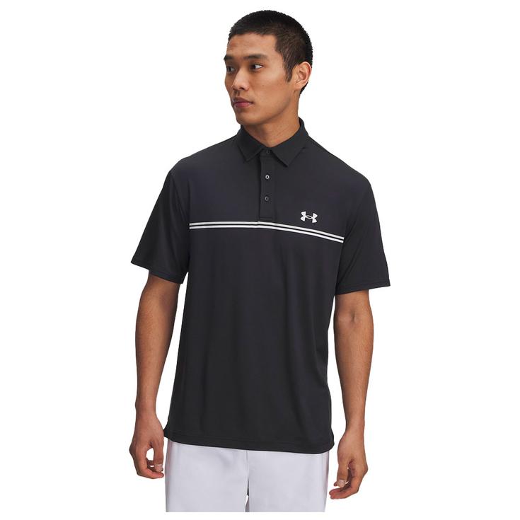 Under Armour Polohemde Playoff 3.0 Stripe Black Summit White Präsentation