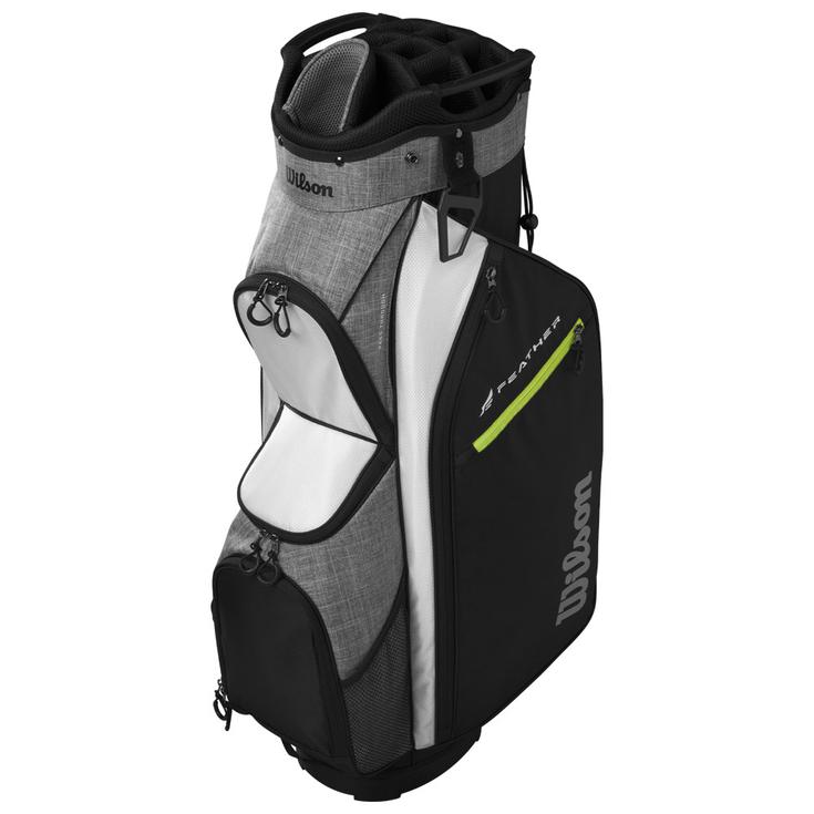 Wilson Staff Cartbag (Komplettsatz) Feather Cart Black Grey White Präsentation