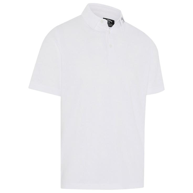 Callaway Golf Polohemde Ventilated Jacquard Bright White Präsentation