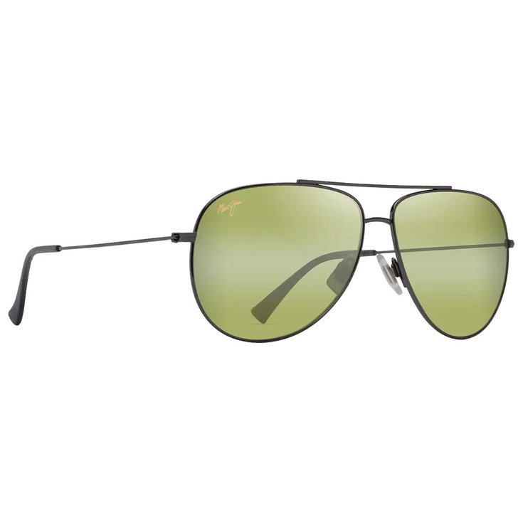 Maui Jim Sonnenbrille Hauoli XL Ruthénium Foncé Brillant Maui HT MauiPure Präsentation