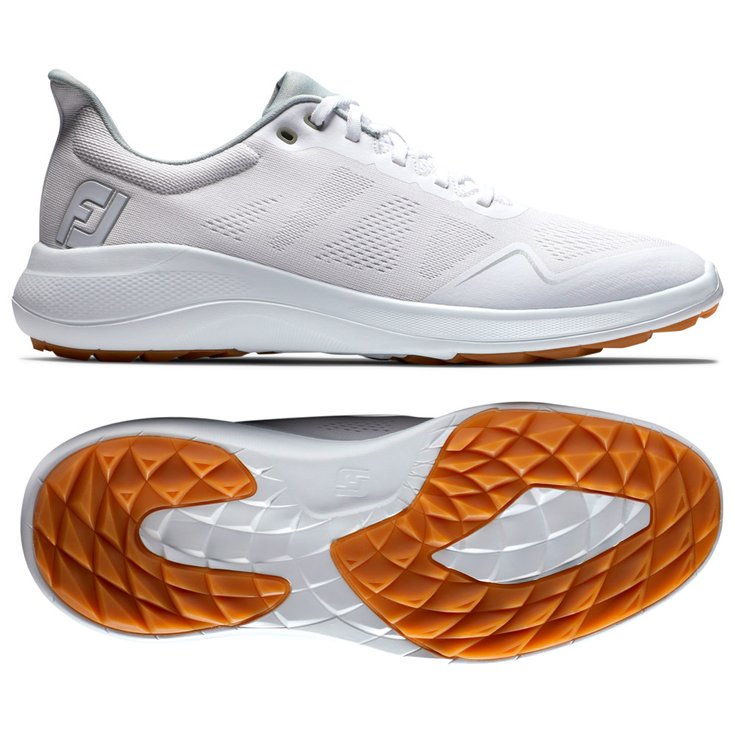 Footjoy Chaussures sans spikes Flex Athletic White Présentation