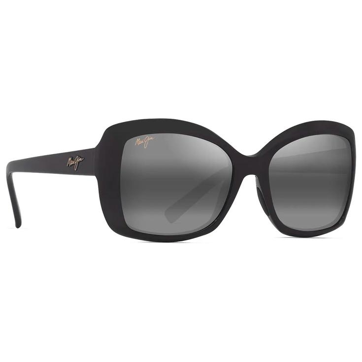 Maui Jim Sonnenbrille Orchid Shiny Black Neutral Grey Minéral Superthin Präsentation