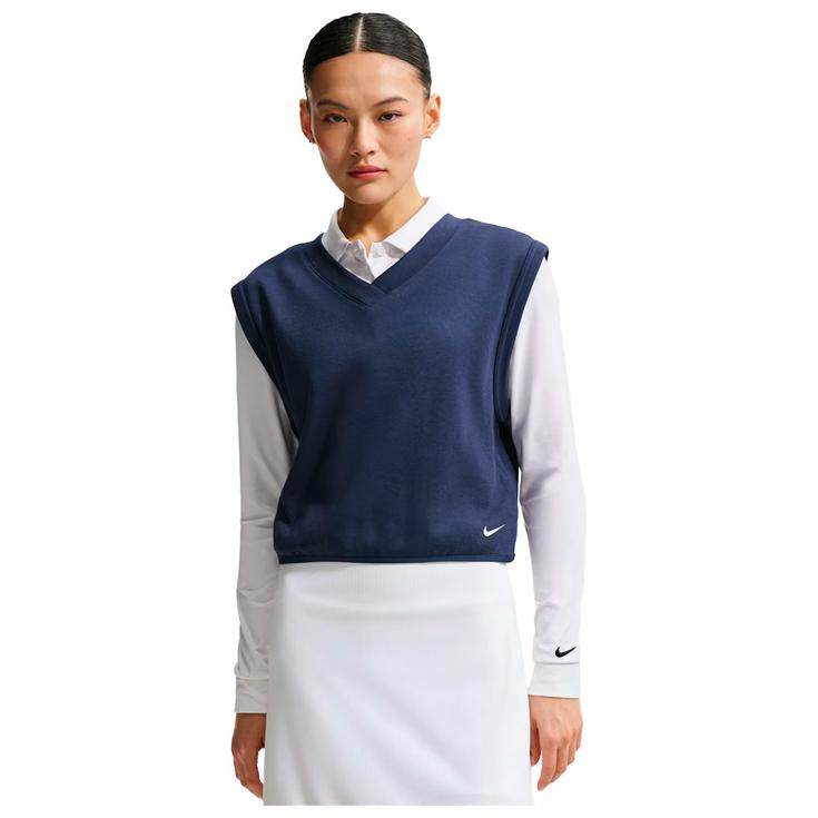 Nike Pull Women's V-Neck Golf Vest Midnight Navy Sail Présentation