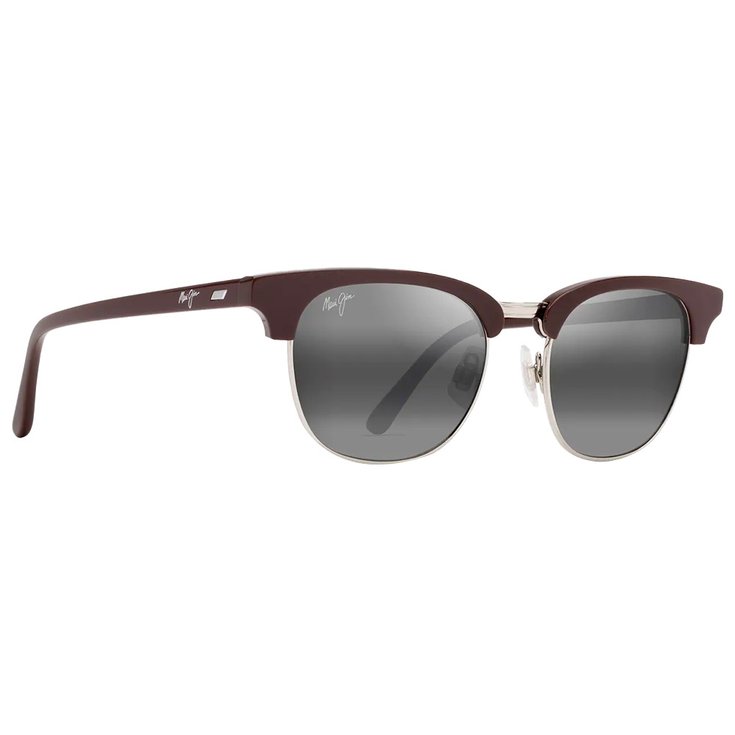 Maui Jim Sonnenbrille Holomua Shiny Solid Brown Neutral Grey Mineral Superthin Präsentation