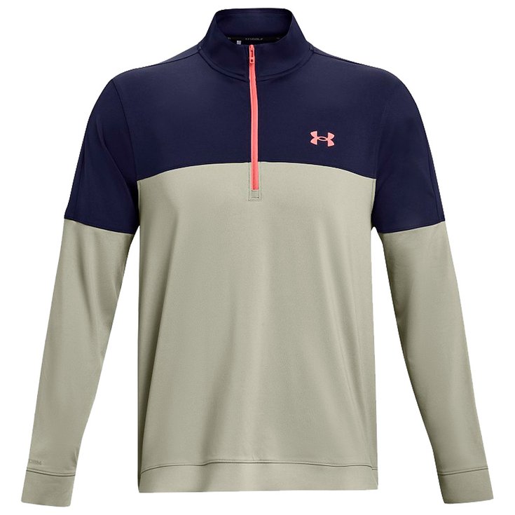 Under Armour Pullover Storm Midlayer Half Zip Grove Green Navy Red Präsentation