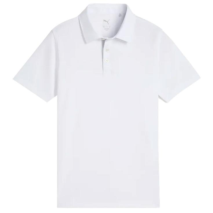Puma Golf Polo Boys Pure 2.0 Polo White Glow Présentation