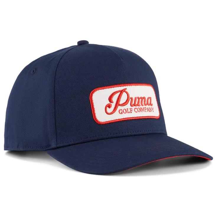 Puma Golf Cap Jupiter Navy Candy Apple Präsentation
