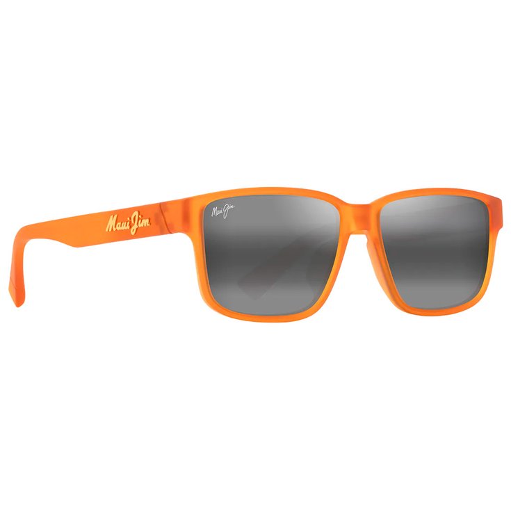 Maui Jim Sonnenbrille Kuniahi Asian Fit Matte Transparent Orange Neutral Grey MauiPure Präsentation