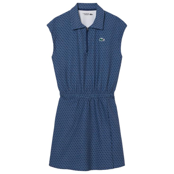 Lacoste Kleid Seasonal Printed Dress Blue Phoenix Blue Präsentation