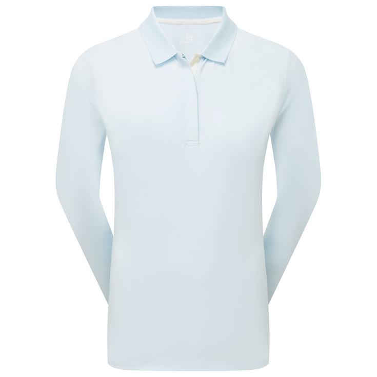 Footjoy Polohemde Thermoseries Long Sleeves Ice Blue Präsentation