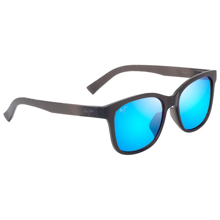 Maui Jim Sonnenbrille Owelo Shiny Trans Dark Grey Blue Hawaii MauiPure Präsentation