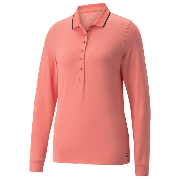 Puma Golf Polo Cloudspun Longsleeve Polo Carnation Pink Présentation