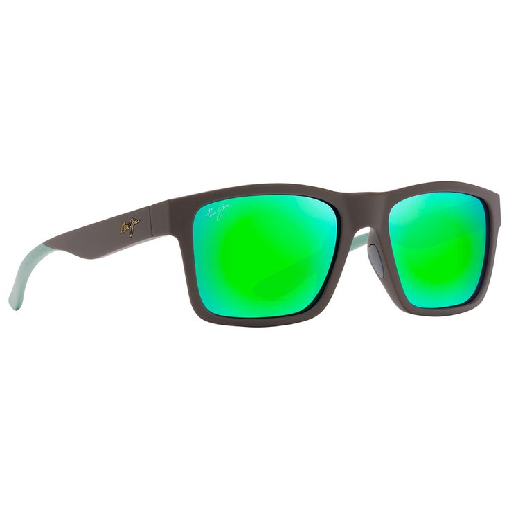 Maui Jim Sonnenbrille The Flats Marron Menthe MauiGreen Mineral Superthin Präsentation