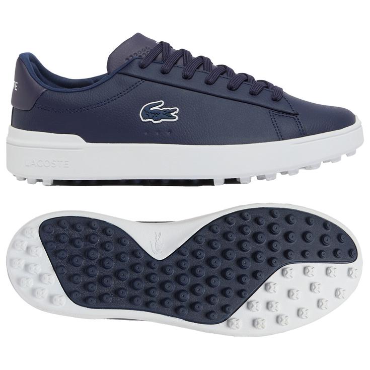 Lacoste Schuhe ohne Spikes Carnaby Golf Navy White Präsentation
