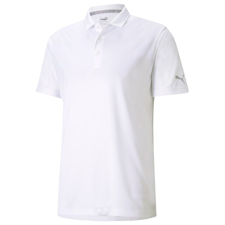 Puma Golf Gamer Polo Sleeve Bright White 