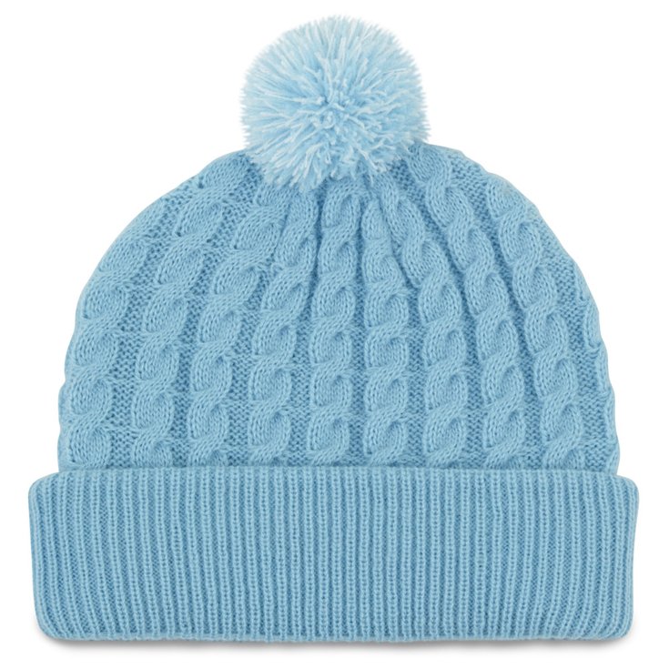 Titleist Bonnet Cable Knit Pom Pom Sky White Détail