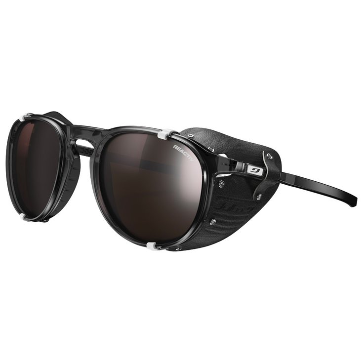 Julbo Lunettes de soleil Millenium Noir Translucide Brillant Noir Blanc Reactiv 2-4 Polarized Présentation
