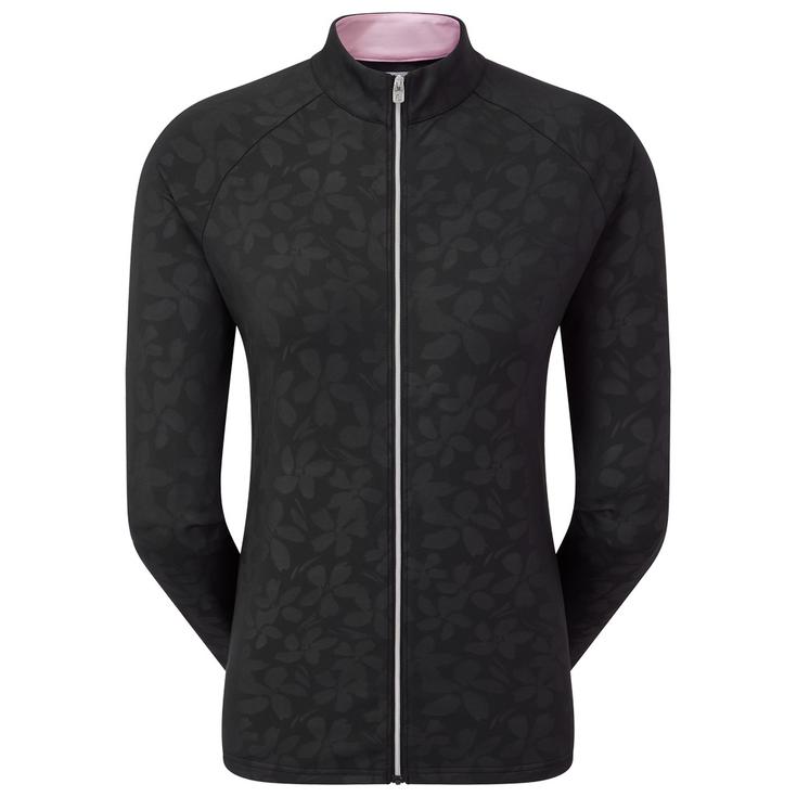 Footjoy Jacke Floral Embossed Midlayer Black Präsentation