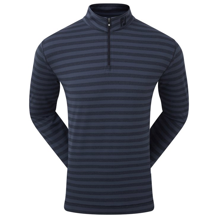 Footjoy Pull Peached Jersey Tonal Stripe Chill-Out Navy Présentation
