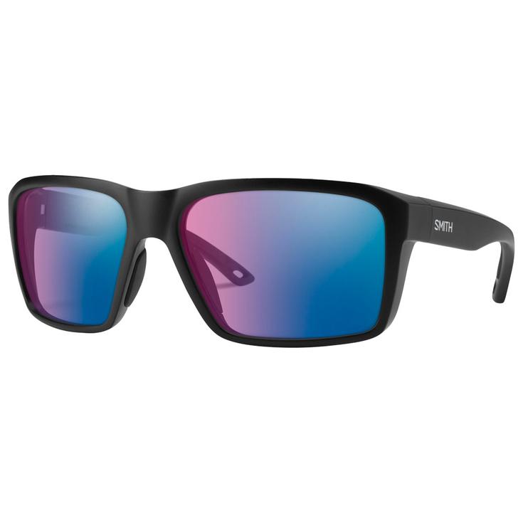 Smith Lunettes de soleil Backcast Matte Black Chromapop Glass Polarchromic Rose Blue Mirror Présentation