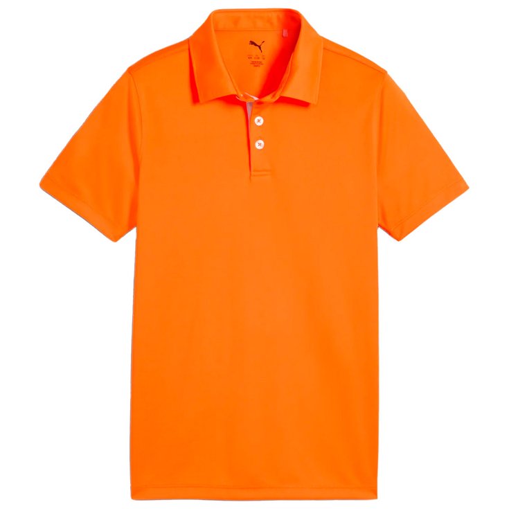 Puma Golf Polohemde Boys Pure 2.0 Polo Rickie Orange Präsentation