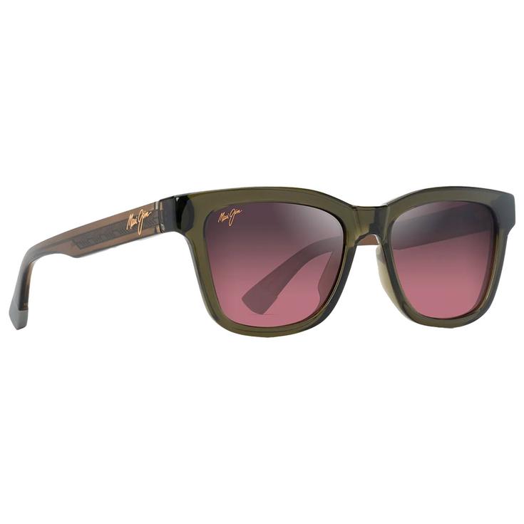 Maui Jim Sonnenbrille Hanohano Shiny Trans Green Maui Rose Minéral Superthin Präsentation