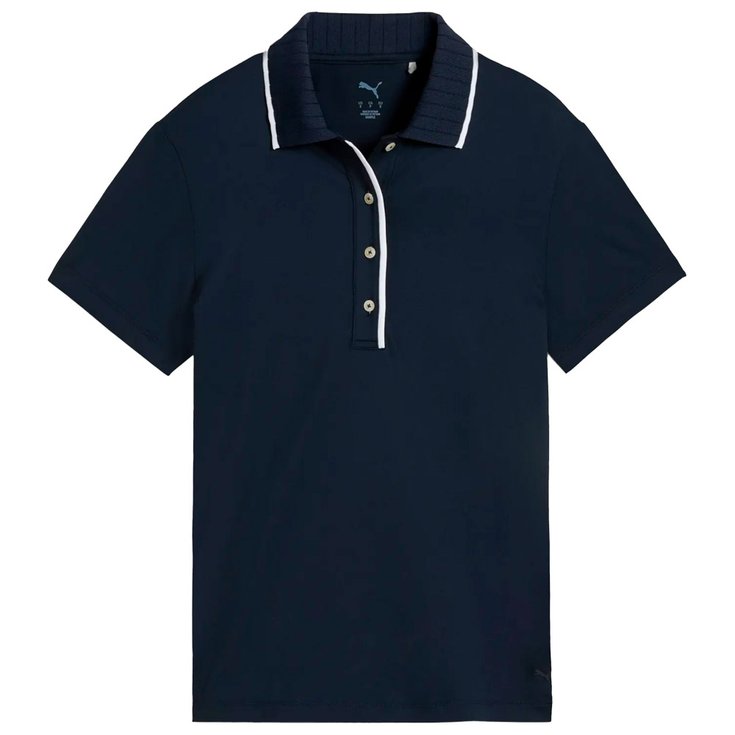 Puma Golf W Cloudspun Bridges Ss Polo Deep Navy 