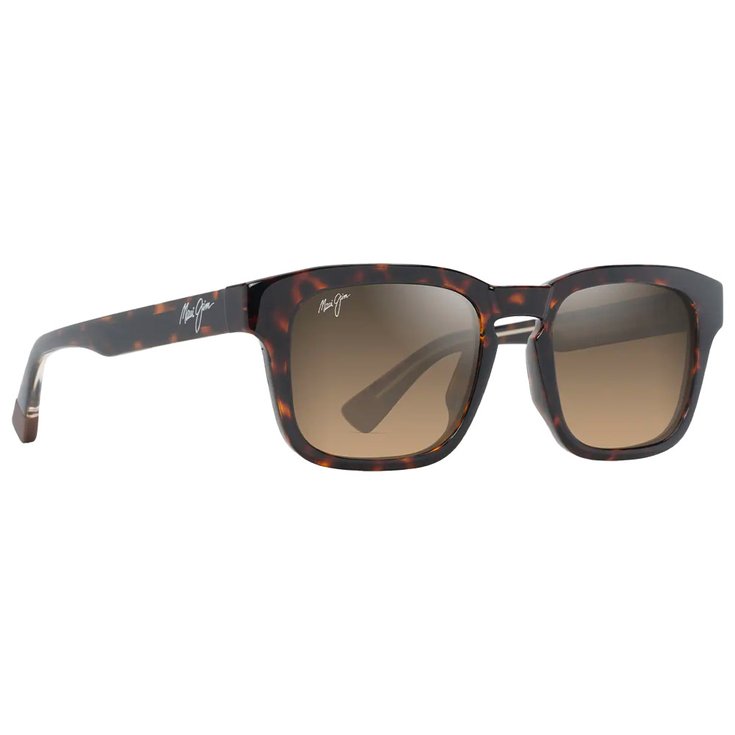 Maui Jim Sonnenbrille Maluhia Havane Foncé Brillant Jaune Transparent Hcl Bronze Minéral Superthin Präsentation