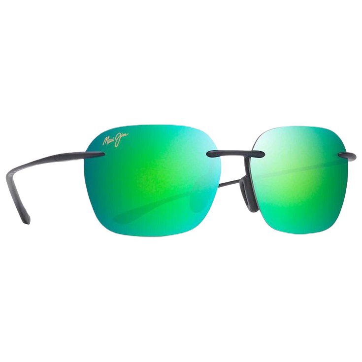 Maui Jim Sonnenbrille Komohana Matte Black Mauipure Lt Mauigreen Präsentation