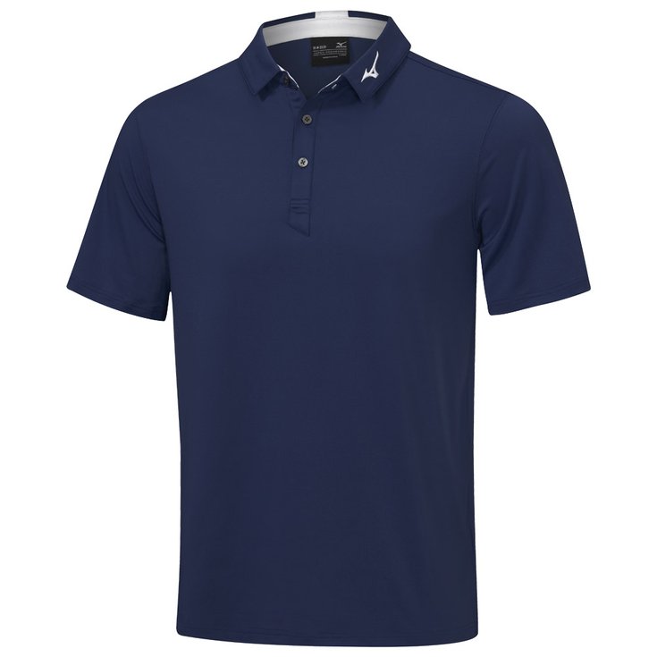 Mizuno Polo Crested Polo Shirt Navy Présentation