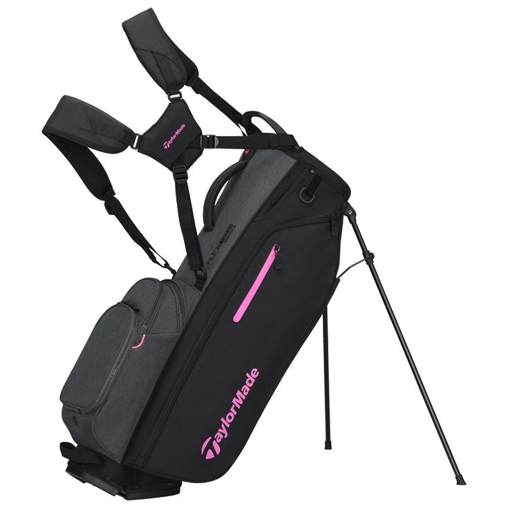 Taylormade Standbag (Komplettsatz) Flextech Crossover Grey Black Neon Pink Präsentation
