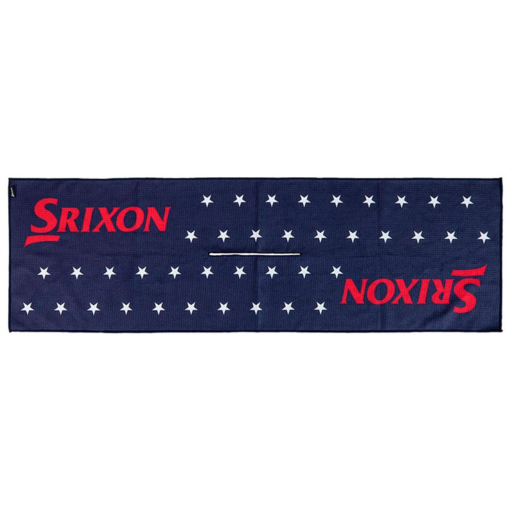 Srixon Serviette Tour Towel Us Open Edition Navy Red Présentation