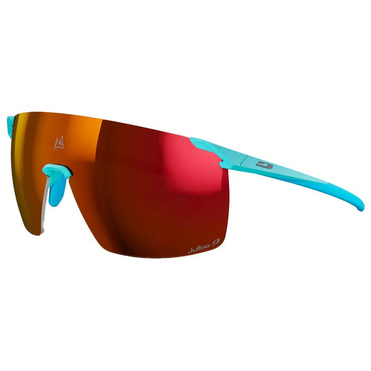 Julbo Sonnenbrille Faster L Kilian Jornet Mat Bleu Clair Glacier Reactiv 0-3 High Contrast Präsentation