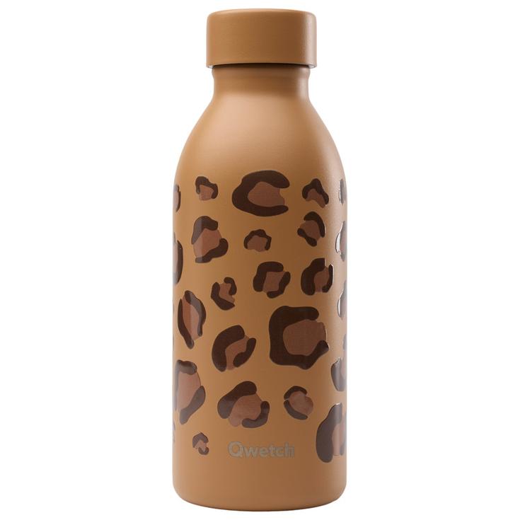 Qwetch Trinkflasche Icon 500ml Leopard Camel Präsentation