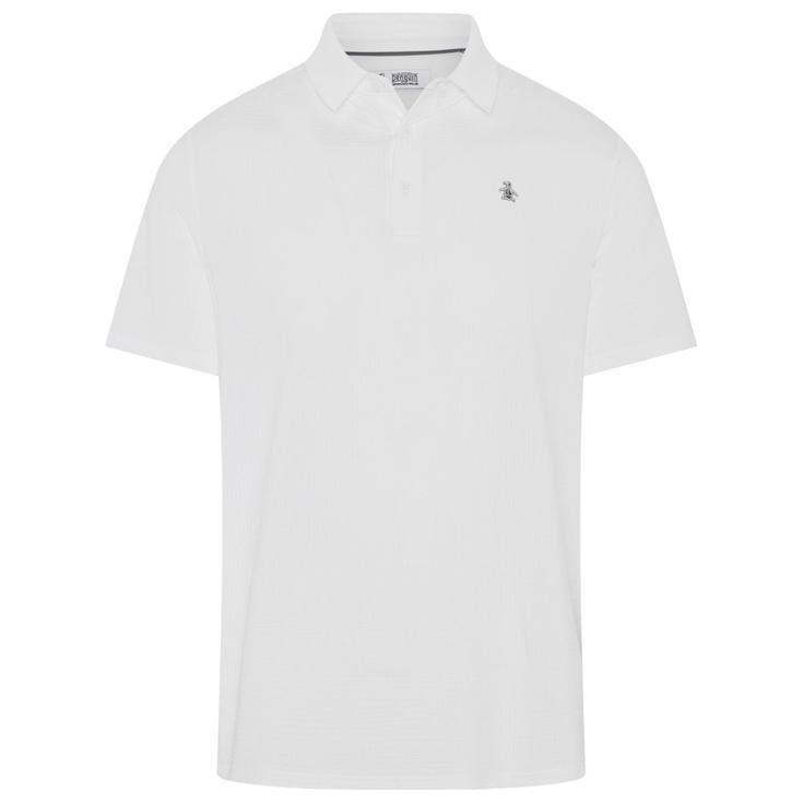Original Penguin Polo The Seersucker Drivers Bright White 