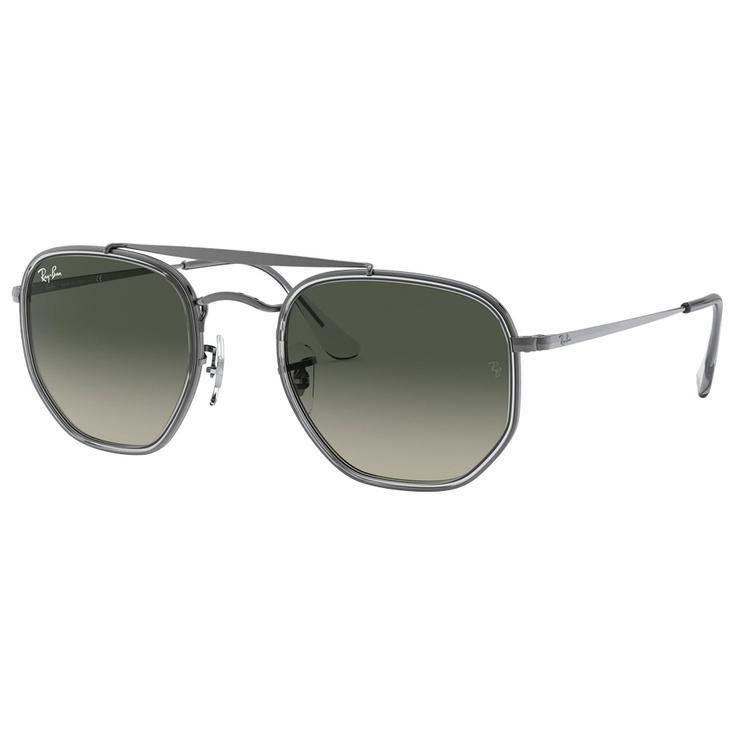 Ray Ban Lunettes de soleil RB3648M Marshal II Polished Gunmetal Gradient Grey Présentation